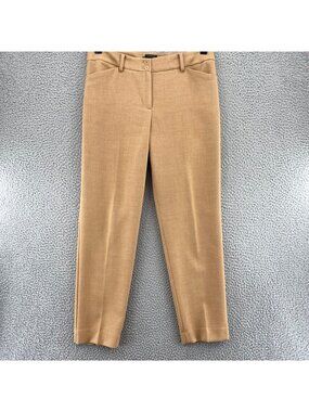 Talbots Pants Womens 10 Hampshire Beige Stretch Tapered Leg Office Career Work